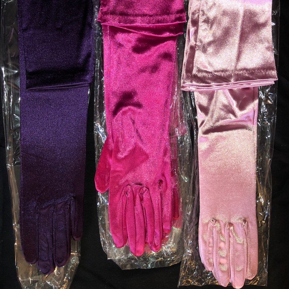 Extra Long Length Gloves Fuchsia